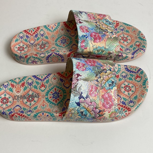 Johnny Was Pearce Wave Pool Slide Sandal  Size 10 - Picture 2 of 16